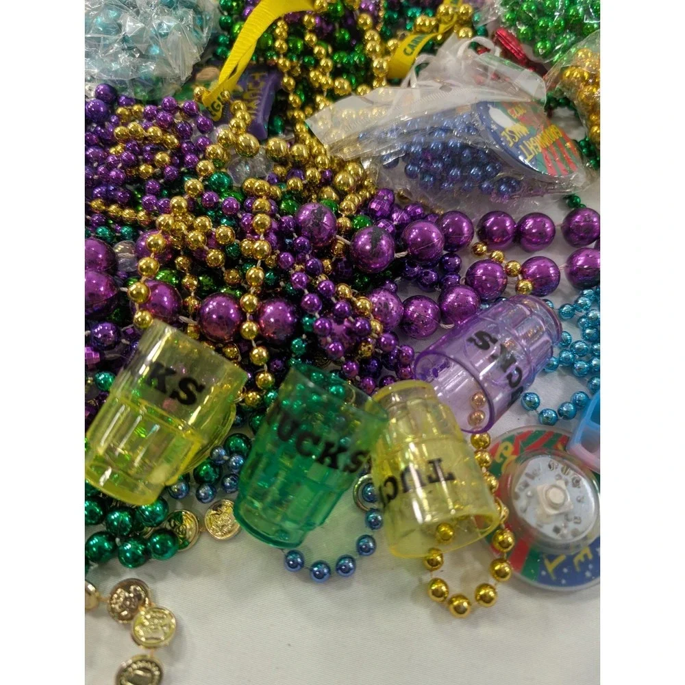 5 Pound‎ Lot Of Authentic Mardi Gras Beads From New Orleans  Tucks And More